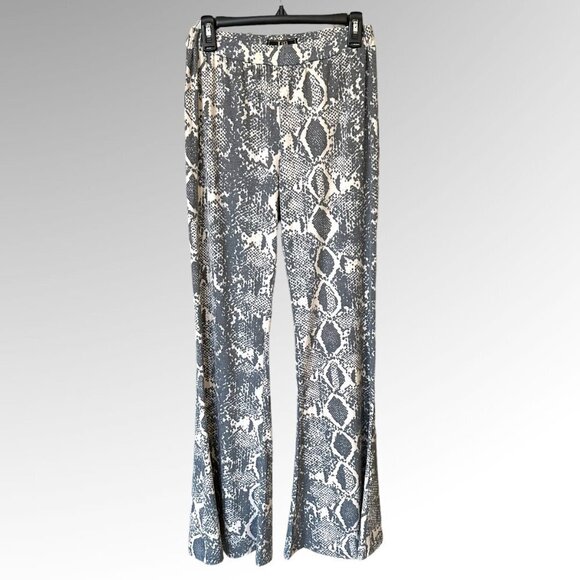 Lucky&Blessed Womens Snake Print Flared Pants  Size S - Picture 2 of 4